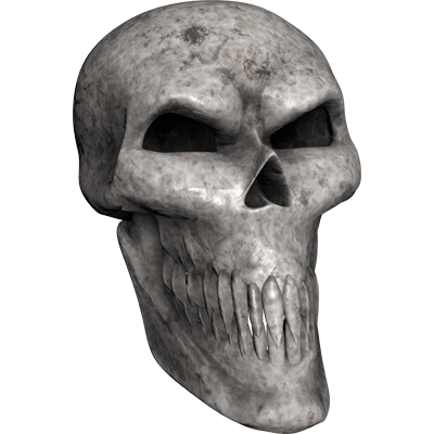 Premium Skull Decals- Bone Skull 2.