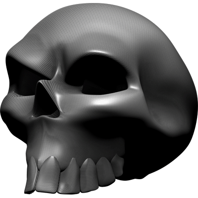 Premium Skull Decals- Carbon Fiber 3.