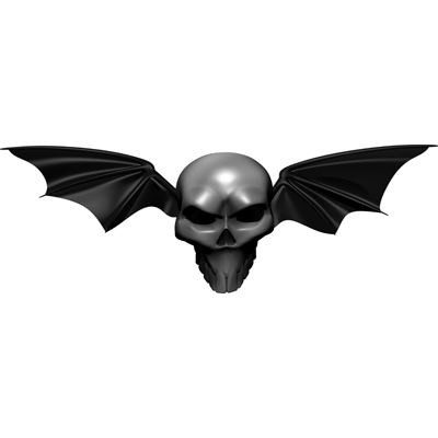 Premium Skull Decals- Batwing Skull.