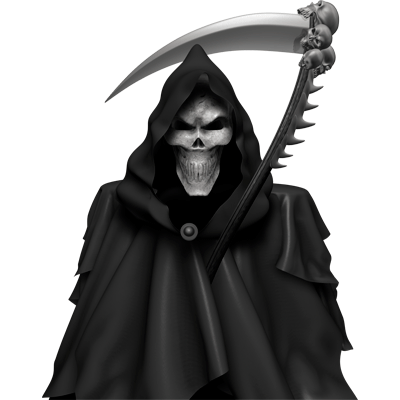 Premium Skull Decals- Grim Reaper.