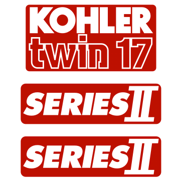 Kohler Twin 17 Decals- Option 1, TM628.