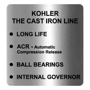 Kohler Cast Iron Line Decal, TM690.