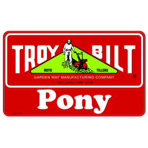 Troy Bilt "Pony" Rototiller Decal, TM631.