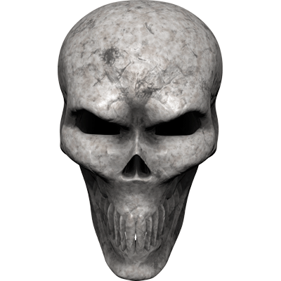 Premium Skull Decals- Bone Skull 3.