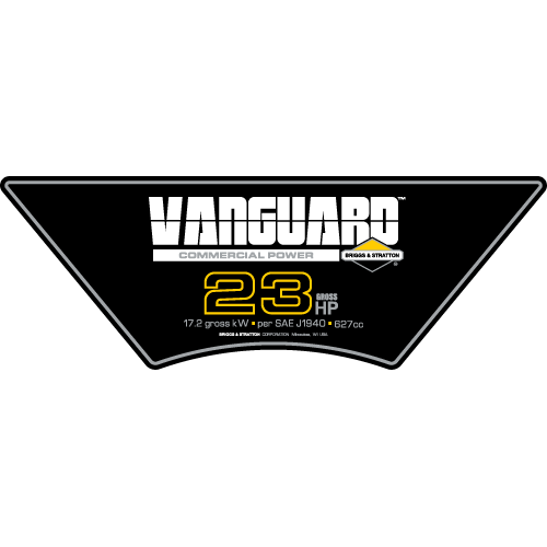 Briggs & Stratton VANGUARD 23HP Engine Shroud Decal, TM806.