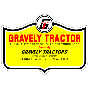Gravely D and L Model Hood Decal, TM524.